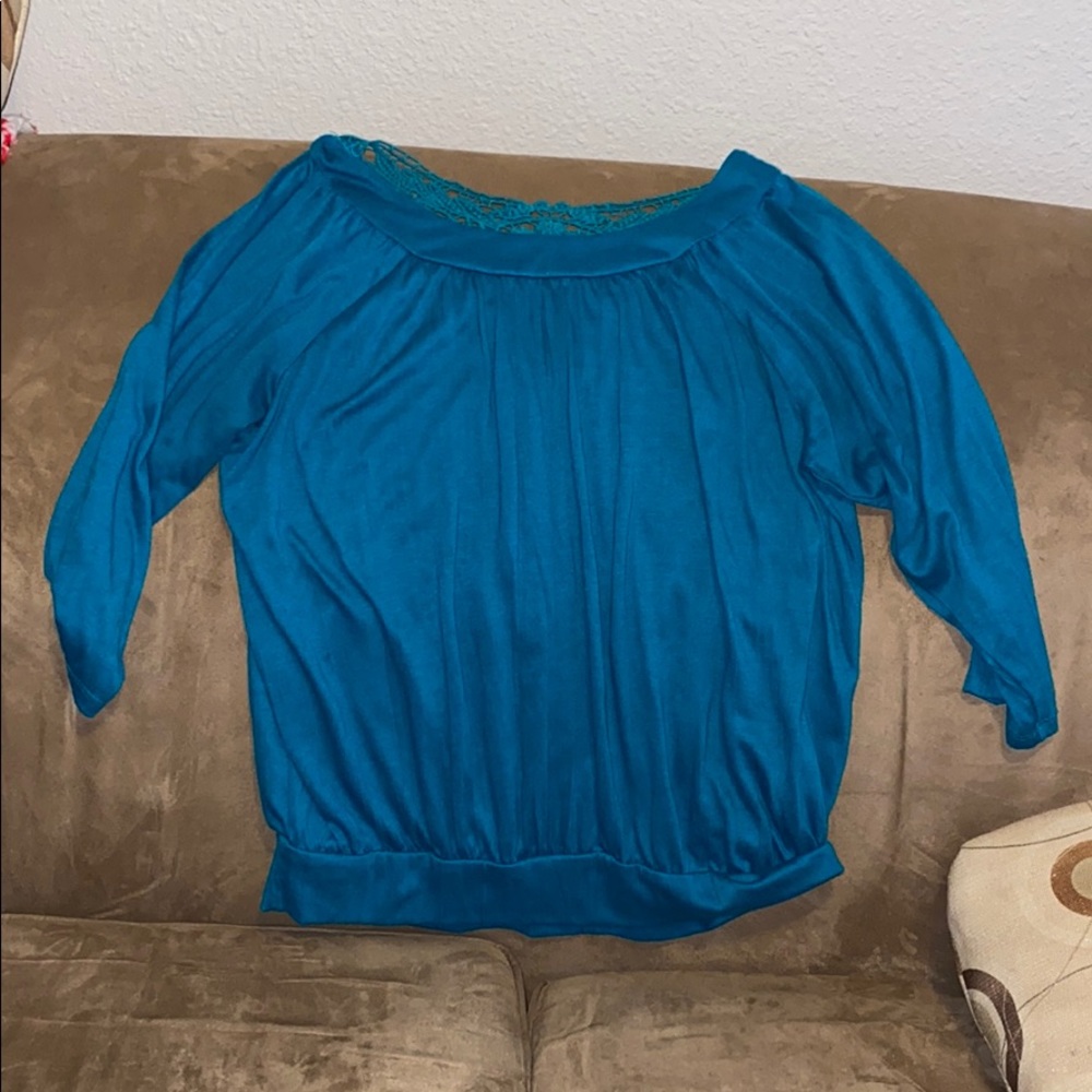 Dark teal dress shirt